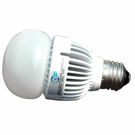 LARSON ELECTRONICS 100-277V AC & 10 watt Omni Directional LED Light Bulb, Small Form Factor A19 Style Replacement-2700K LA329780